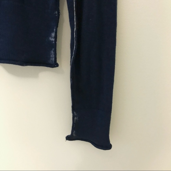 CAbi Navy Blue Tie Dye Centerfield Lightweight Cardigan Sweater Style 287 Small - Picture 5 of 13